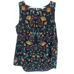 CABI FLORAL BLOUSE SIZE XL
